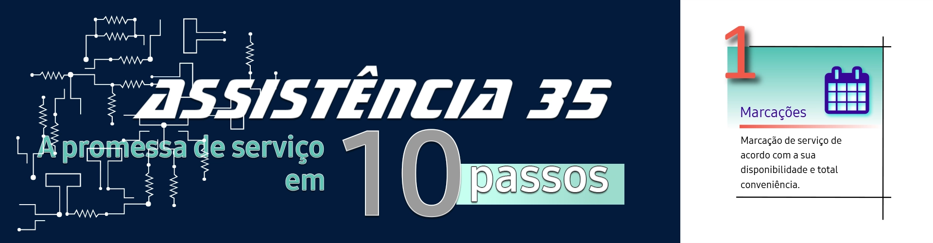 Passo 1 - Marcações - Marcação de serviço de acordo com a sua disponibilidade