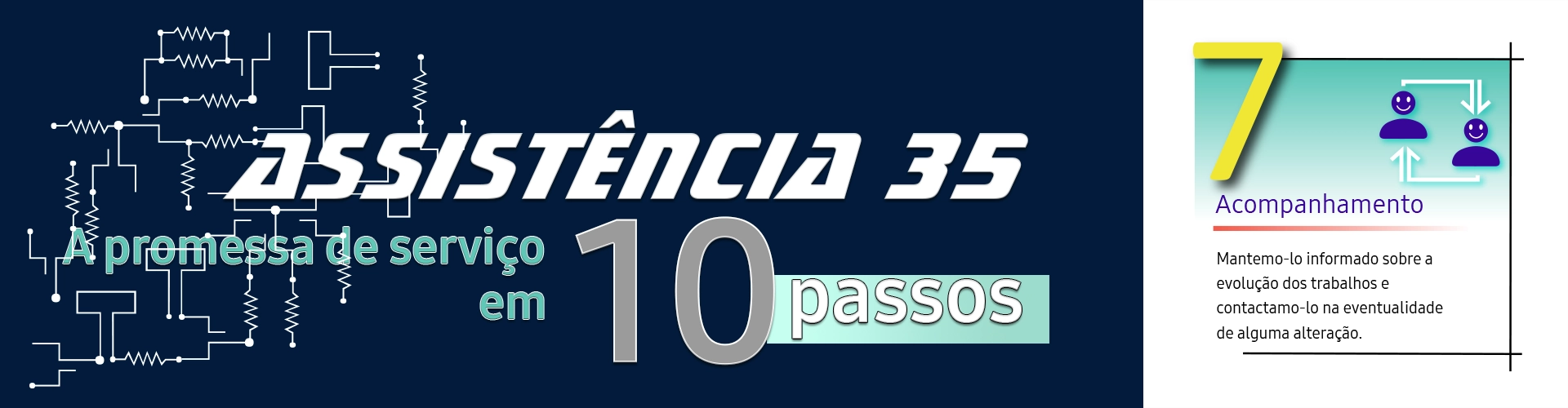 Passo 7 - Acompanhamento - Mantê-mo-lo informado sobre a evolução dos trabalhos