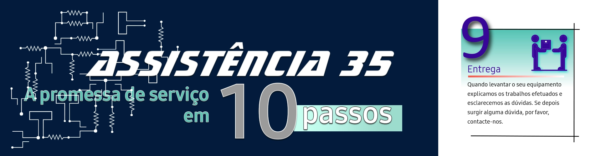 Passo 9 - Entrega - Quando receber o seu equipamento explicamos..